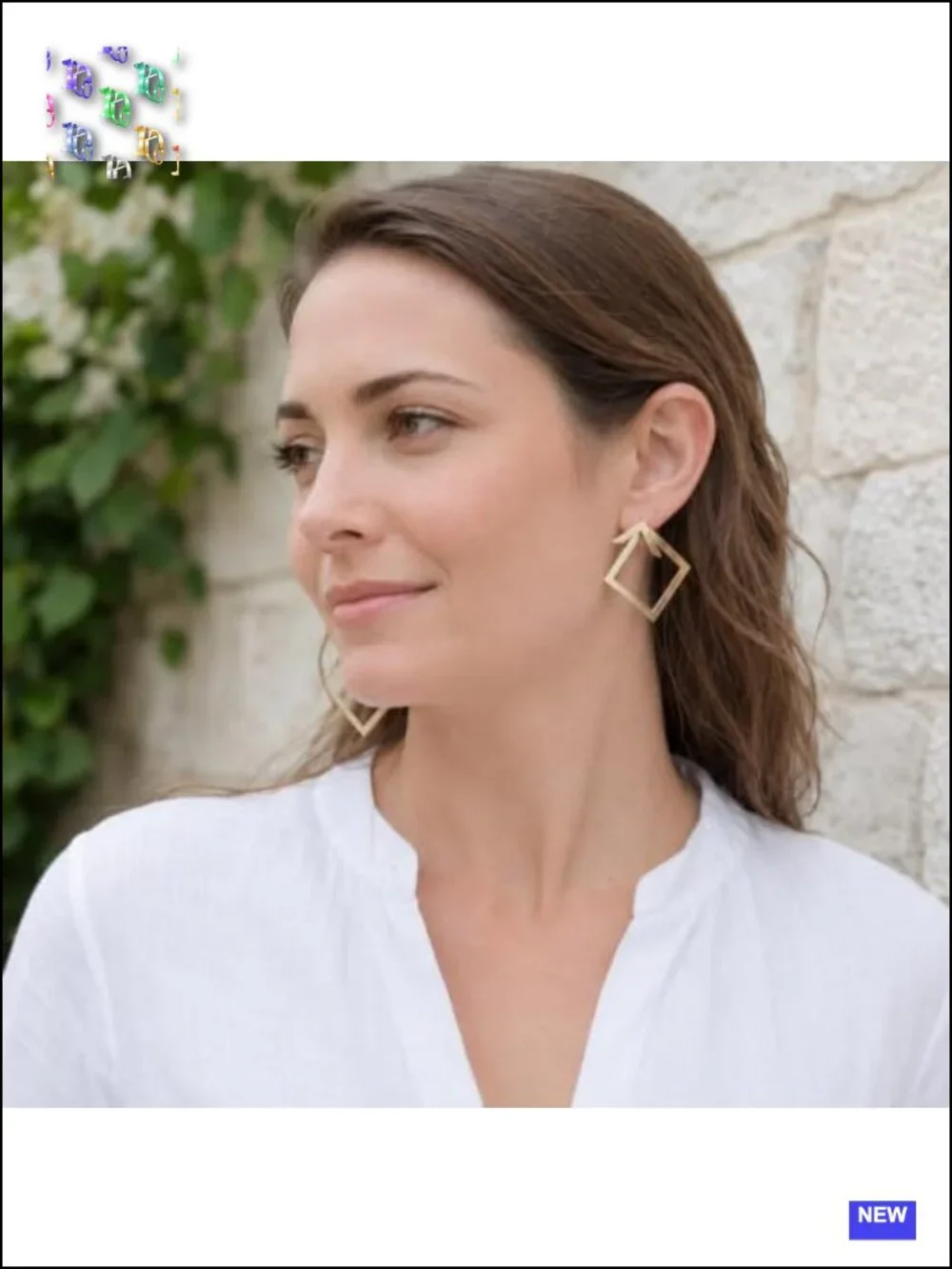 Geometric Square Drop Earrings Minimalist Hollow Statement Stud Jewelry Women